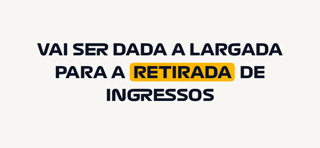 thumbnail VAI SER DADA A LARGADA PARA A RETIRADA DE INGRESSOS
